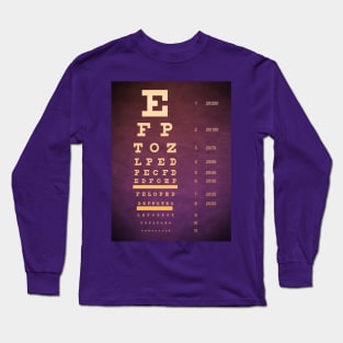 Custom Eye Chart Long Sleeve T-Shirt